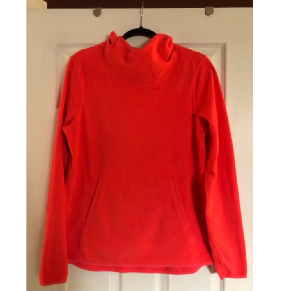 Neon active fleece hoodie top